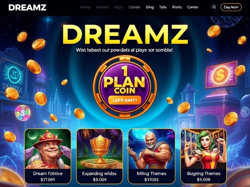 Embark on surreal slot adventures with dream quests and VIP-exclusive rewards.